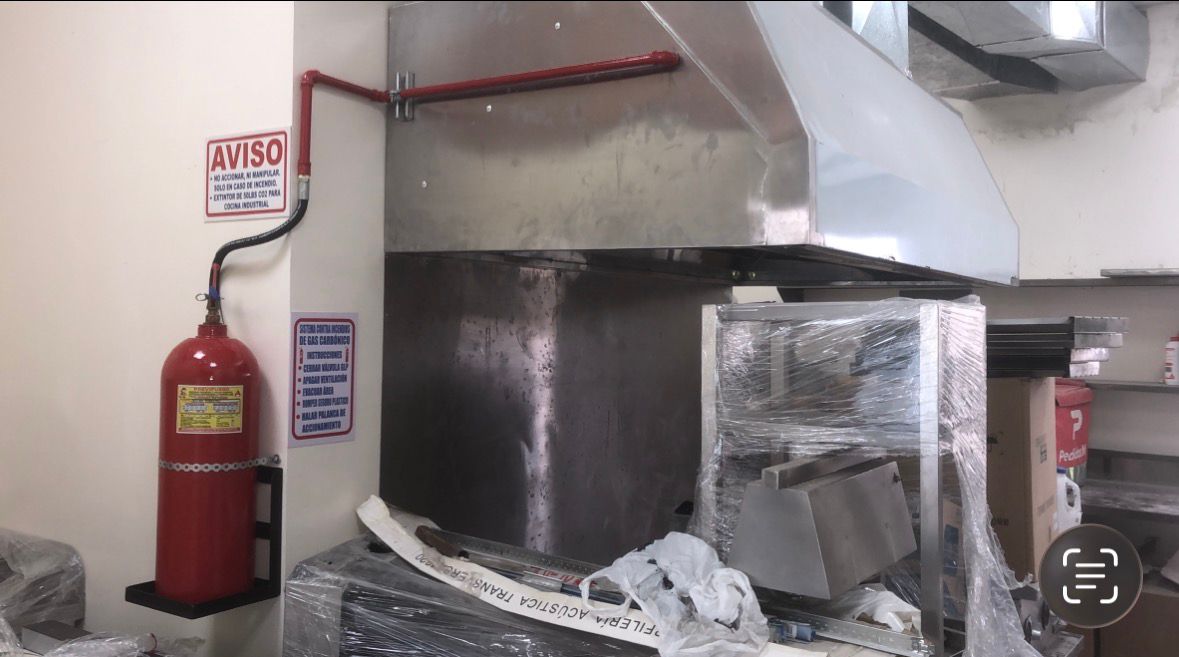 Sistema CO₂ para campana pequeña — instalación completa